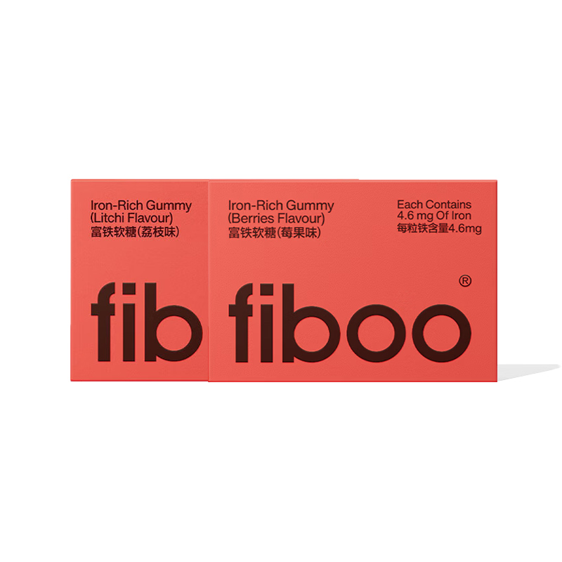 FIBOO富铁软糖元气铁气血铁含铁软糖盒装