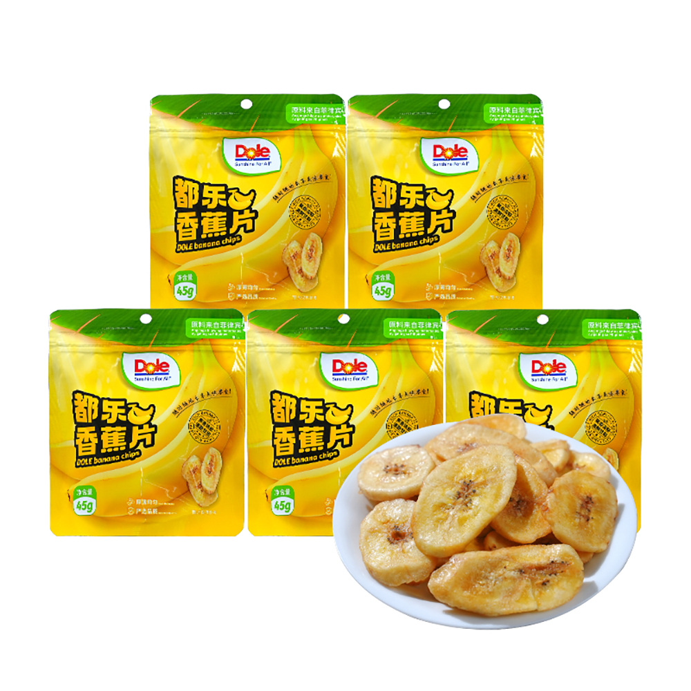 【Dole都乐香蕉片45g】休闲零食香脆可口适合办公居家追剧享用