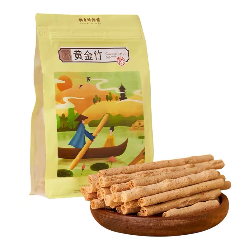 祥禾饽饽铺芝士脆饼干中式糕点点心黄金竹芝士棒条