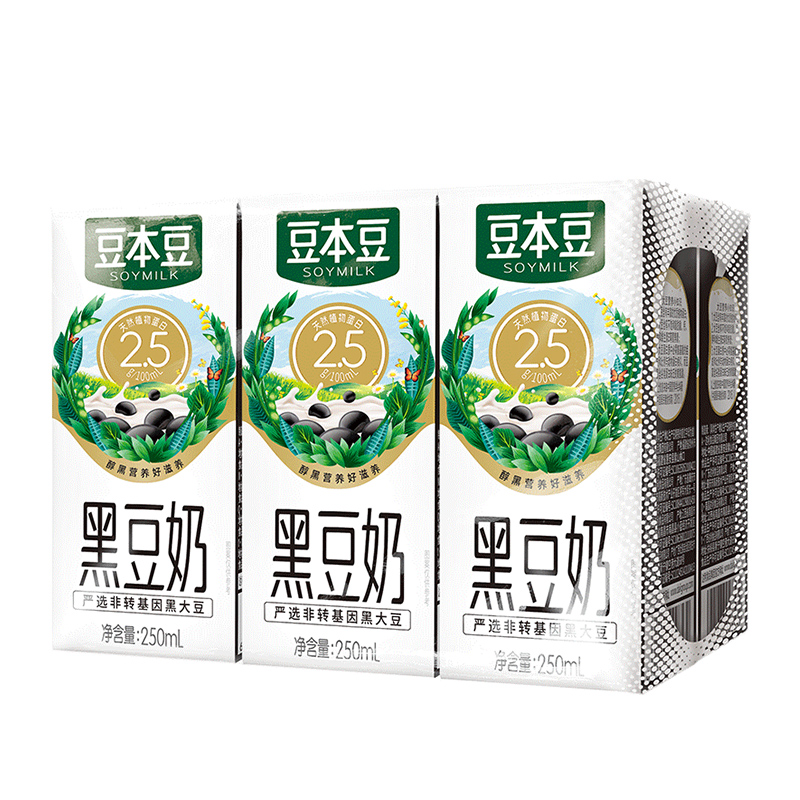 豆本豆黑豆奶250ml*6盒