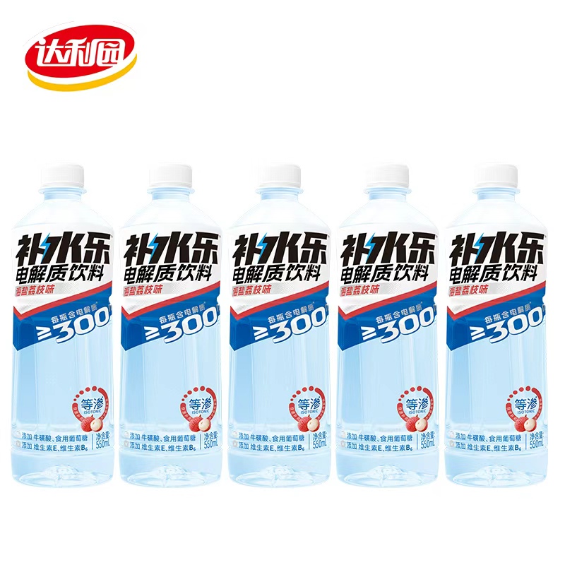 达利园补水乐海盐荔枝味电解质饮料550ml*5瓶