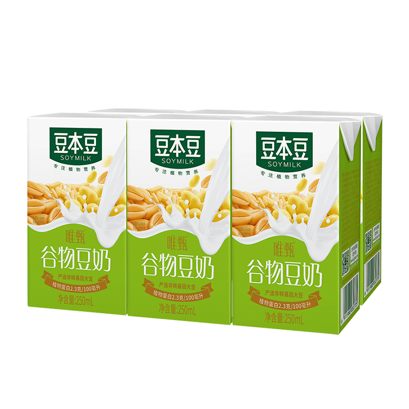 豆本豆唯甄谷物豆奶250ml*6盒