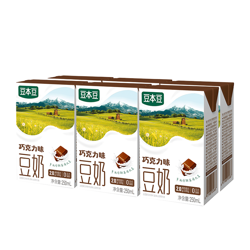 豆本豆巧克力豆奶250ml*6盒