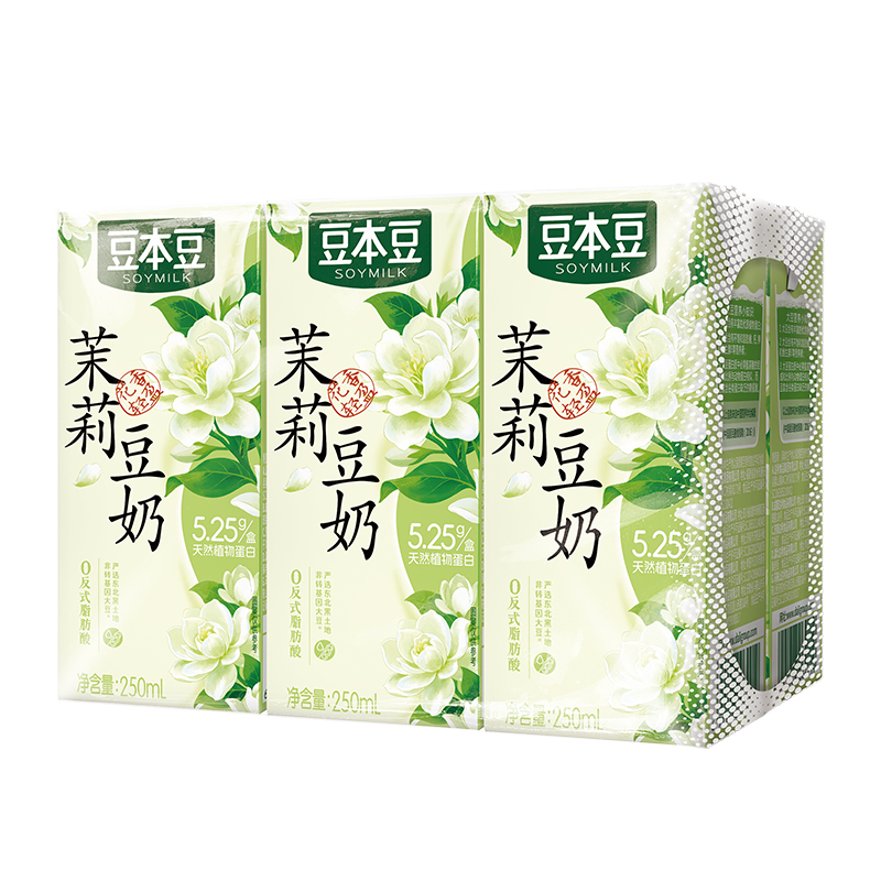 豆本豆茉莉豆奶250ml*6盒