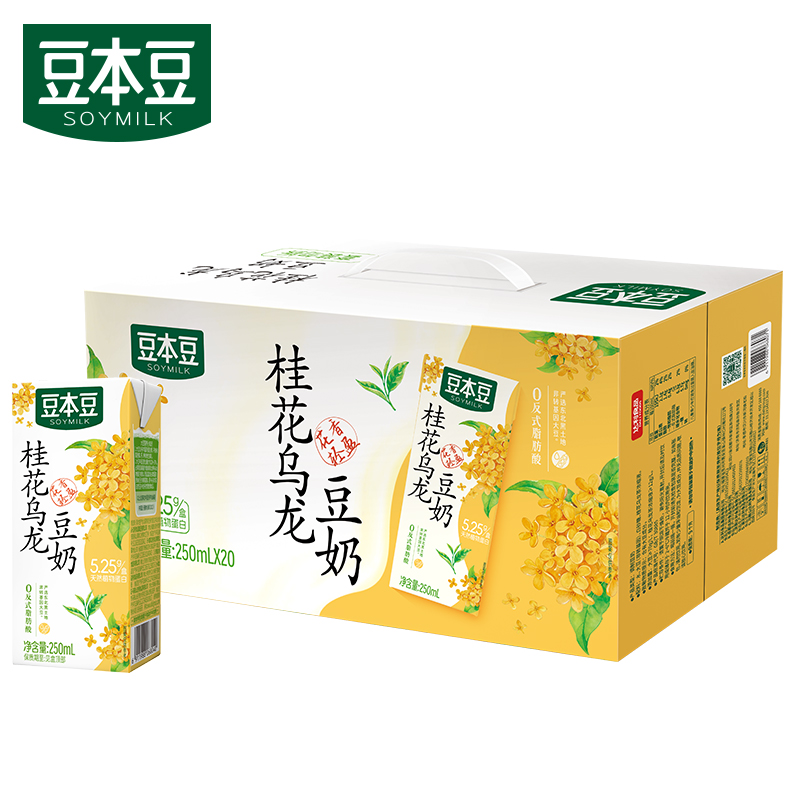 豆本豆桂花乌龙豆奶250mLX20盒