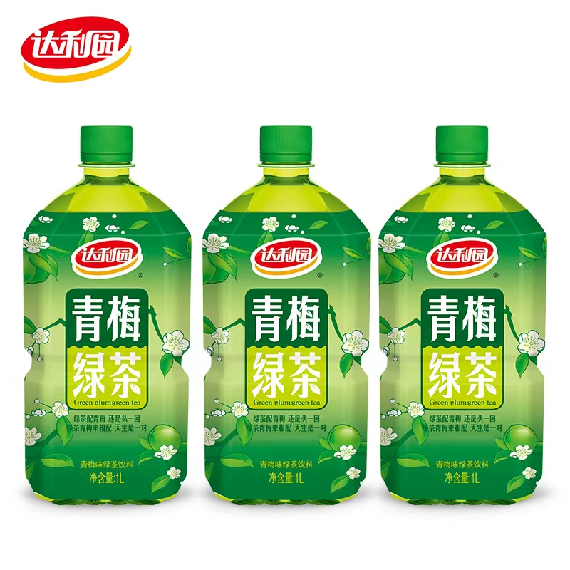 达利园青梅绿茶1L*3瓶