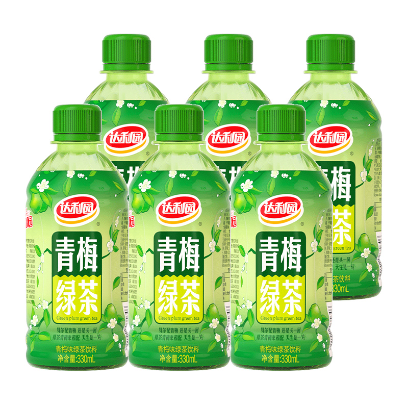 达利园青梅绿茶330ml*6瓶