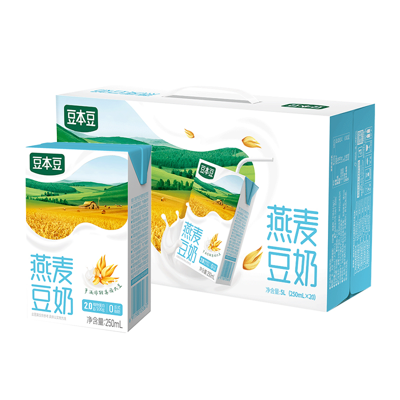 豆本豆燕麦豆奶250ml*20盒