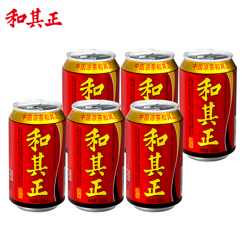 和其正凉茶310ml*6罐