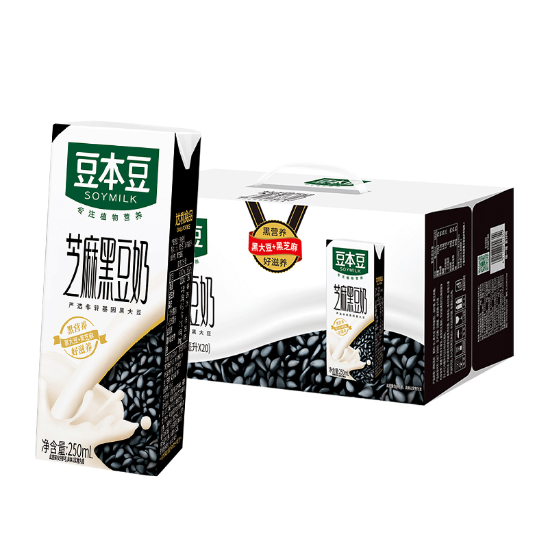 豆本豆芝麻黑豆奶250ml*20盒
