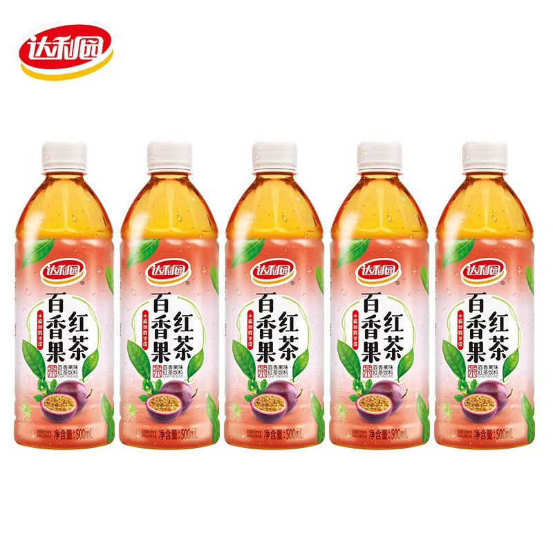 达利园百香果红茶500ml*5瓶