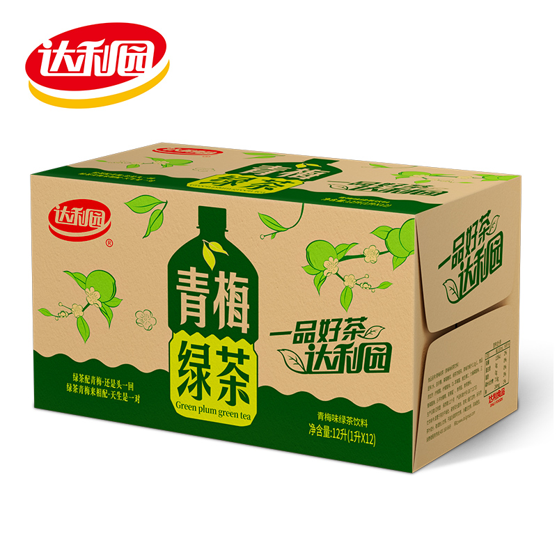 达利园青梅绿茶1L*12瓶