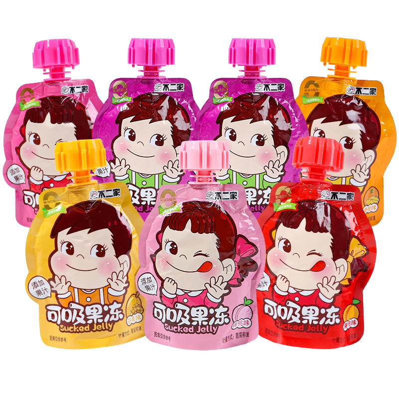 不二家吸吸果冻可吸果汁果冻宝宝伴手礼喜糖儿童休闲小零食品