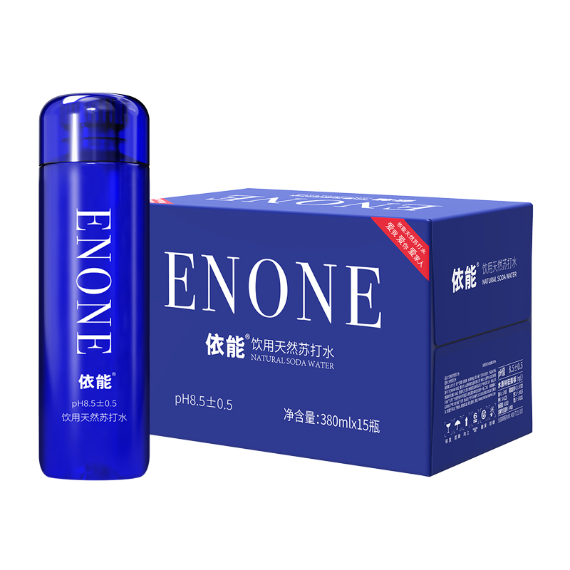 依能宝盖饮用天然苏打水380ml*15瓶/箱装