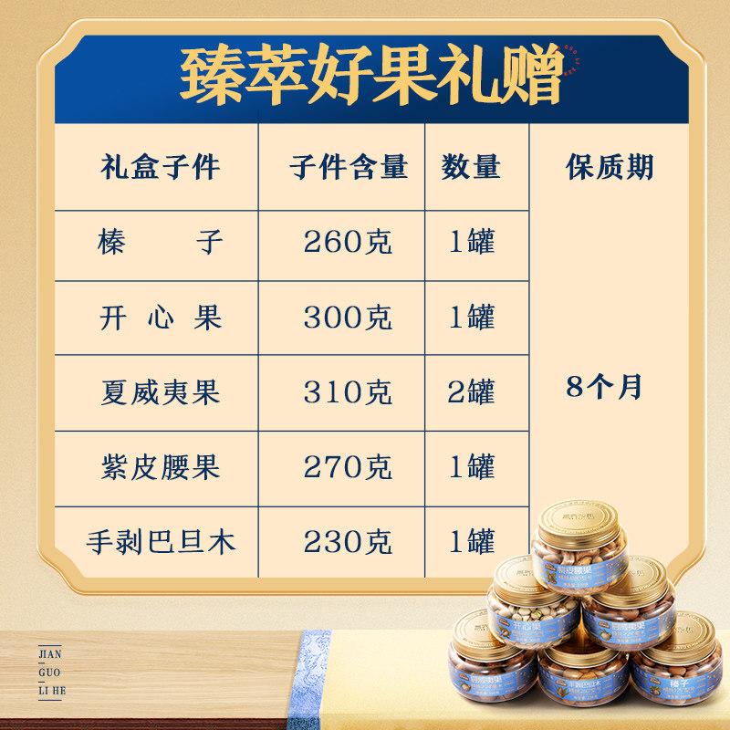 三只松鼠_高端罐装坚果礼盒6罐/1680g大颗粒送长辈零食大礼包年货