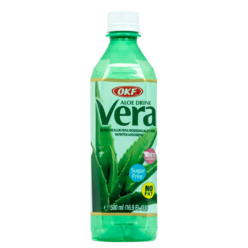 韩国进口 OKF 库拉索芦荟饮料(无糖)500ml*4瓶