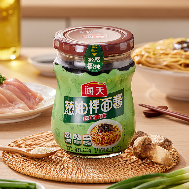 海天葱油拌面酱（松茸鸡肉味）200g