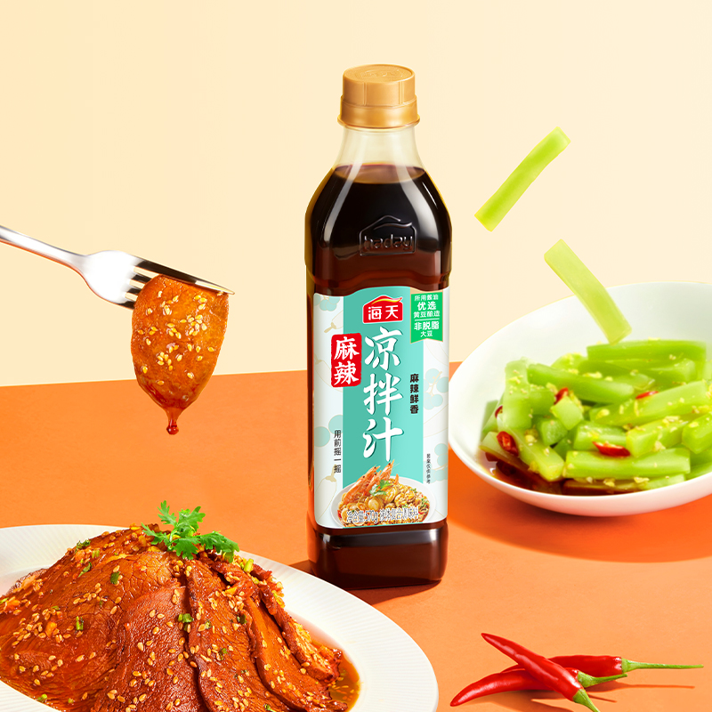 海天麻辣凉拌汁570g添加峨眉山鲜藤椒 萃取藤椒油