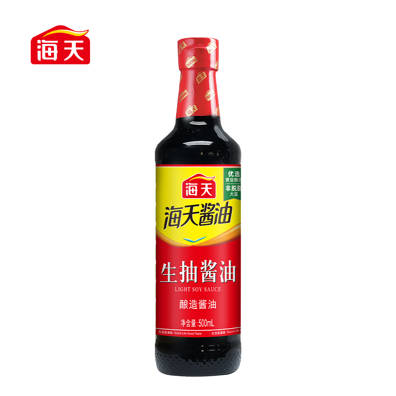 海天生抽酱油500ml