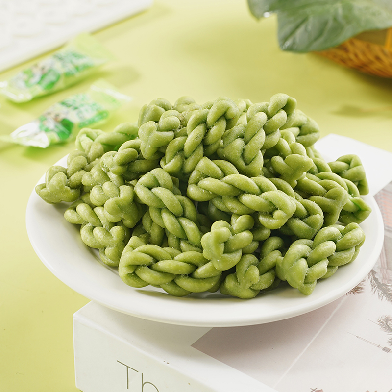 菠菜麻花无添加蔗糖传统小麻花甜味咸味休闲食品小吃零食