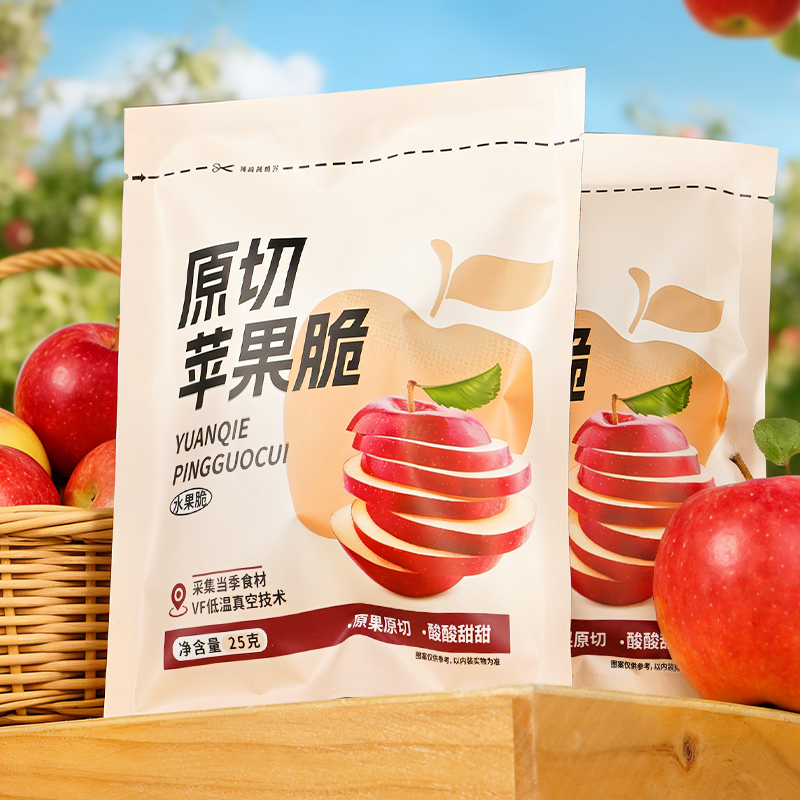 苹果脆片开袋即食苹果脆片休闲零食办公室下午茶香脆苹果脆片