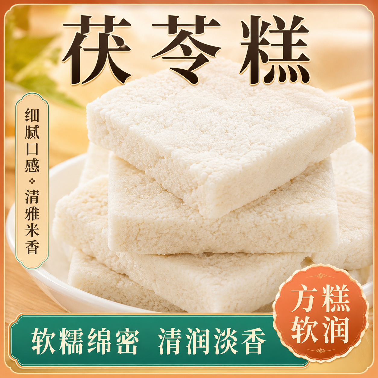 茯苓糕手工福州O糕喔糕马糕三坊七巷特产传统手工糕营养早餐糕点
