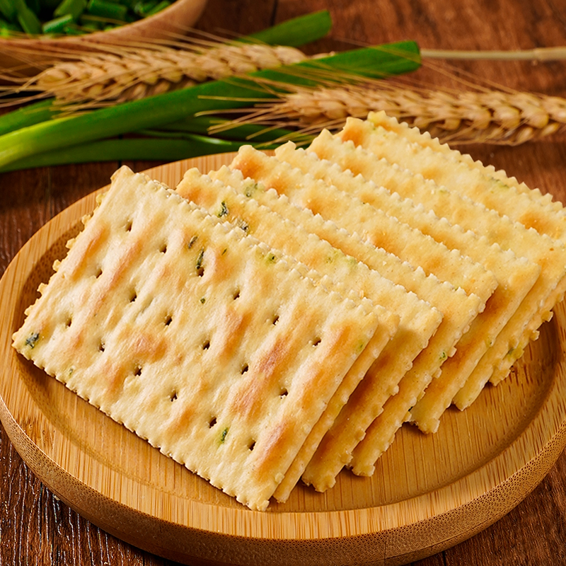 香葱苏打饼干早餐梳打薄脆办公休闲解馋零食咸味饼干