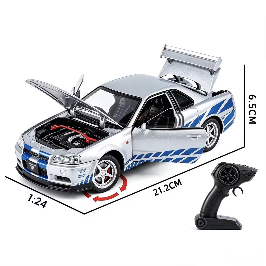 【金丽方合金遥控车1:24】儿童男孩玩具车仿真模型越野车
