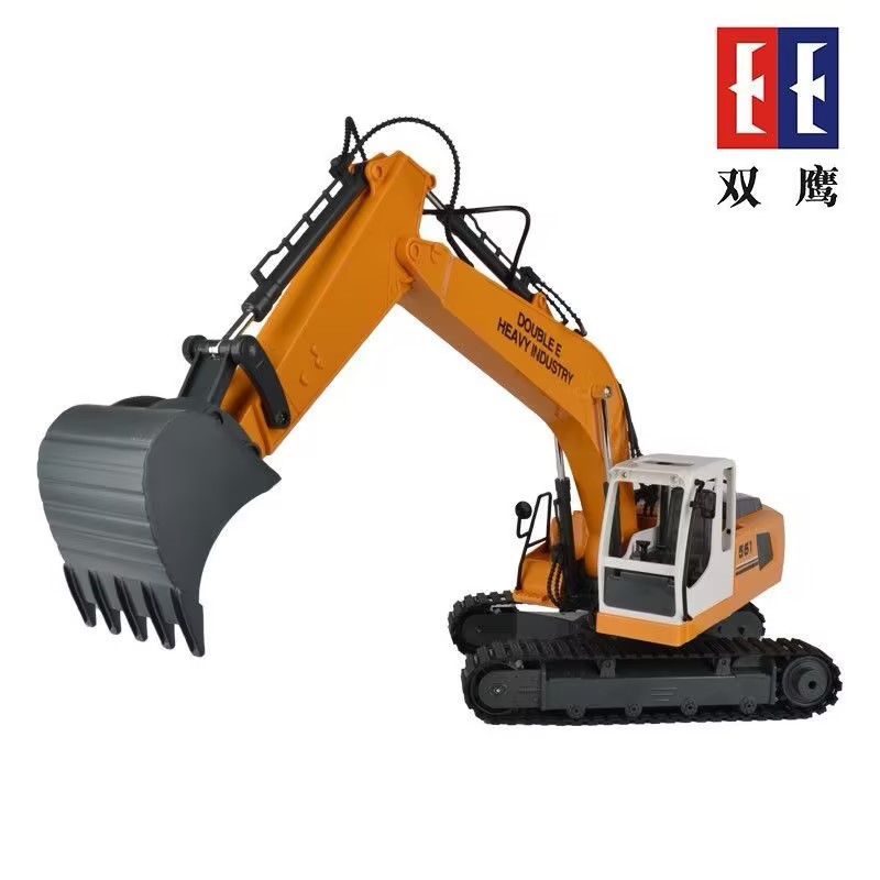【双鹰工程车遥控挖掘机1:16】儿童玩具大包装仿真工程车