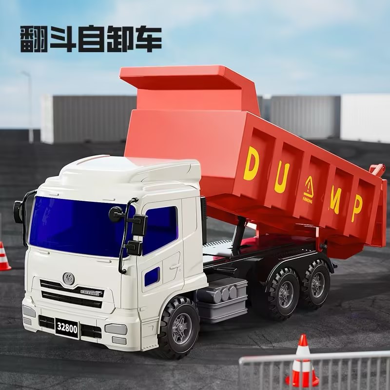 【力利大型惯性车系列】工程车模型男孩玩具仿真卡车