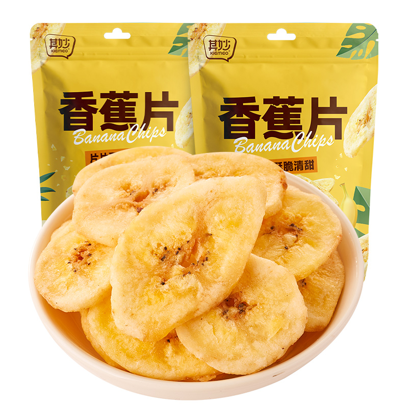 其妙香蕉片干水果干脆片网红非菲律宾蜜饯干果解馋小零食小吃