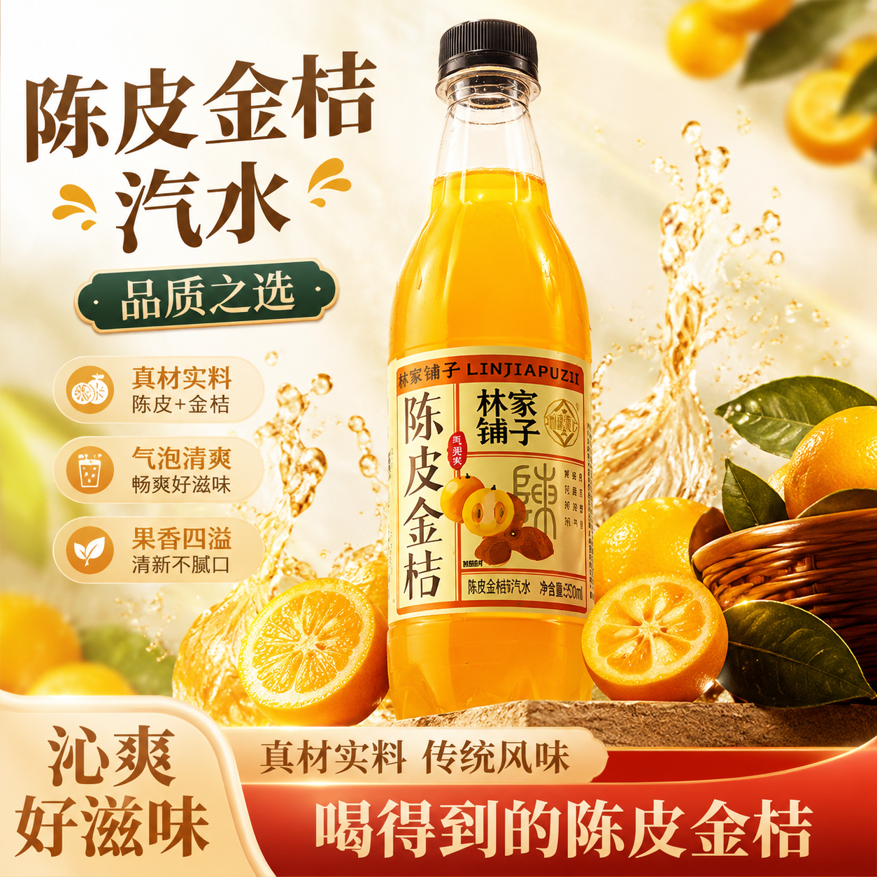 【四味鲜果】林家铺子多口味组合装 高品质 纸箱发货 500ML