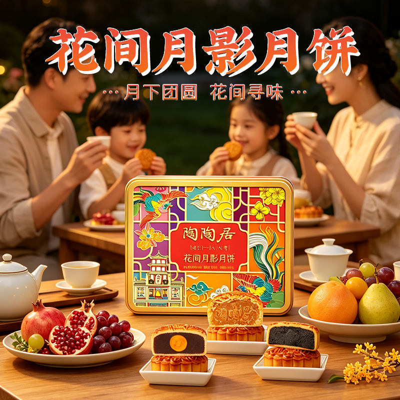 （严格控价）广州陶陶居广式经典双黄白豆沙莲蓉传统广式月饼送礼