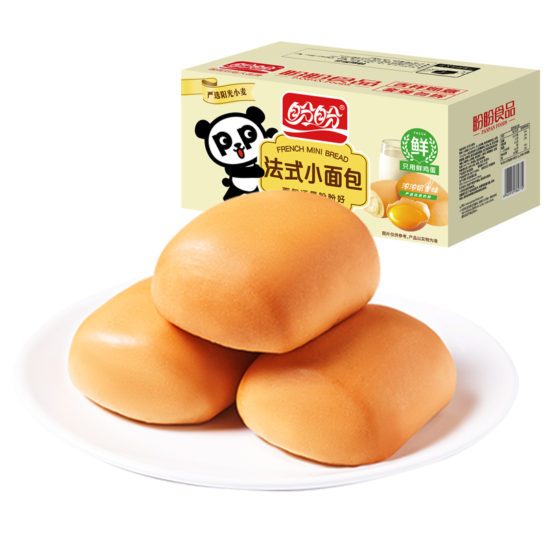 盼盼法式1500g小面包早餐代餐饱腹零食儿童学生营养健康食品