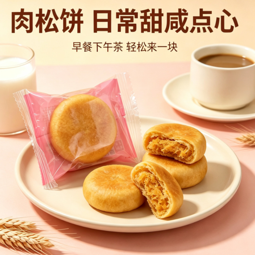 【包丢不包损】肉松饼酥香绵软肉香浓郁早餐代餐休闲解馋糕点零食