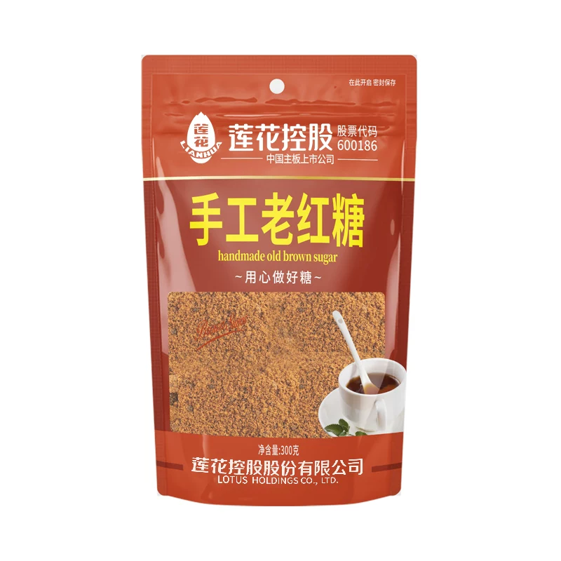 【莲花手工老红糖300g*2袋】