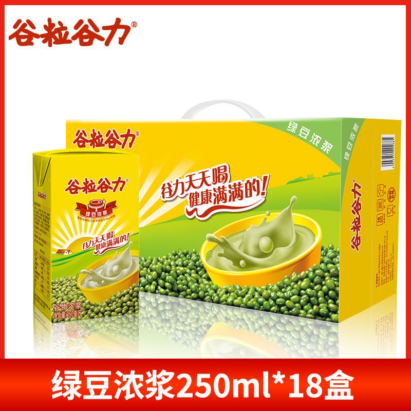 谷粒谷力绿豆浓浆250ml*18盒