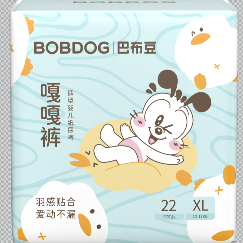 巴布豆嘎嘎裤纸尿裤拉拉裤S-3XL码宝宝婴儿超薄透气尿不湿