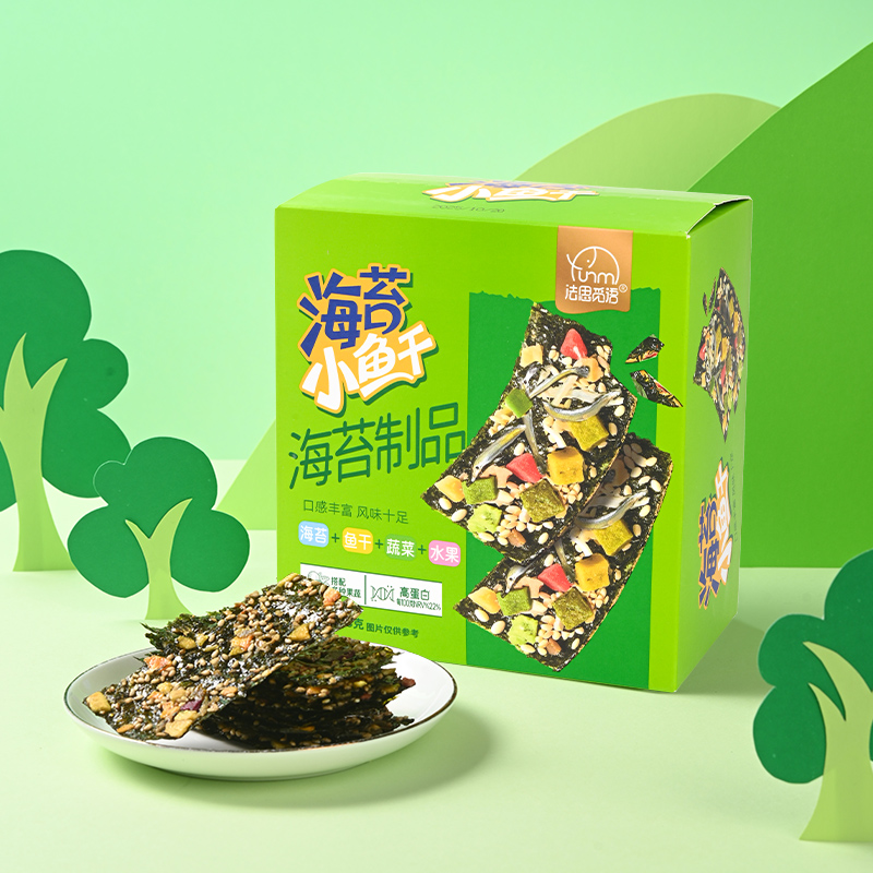 【法思觅语海苔小鱼干】海苔制品丰富层次感儿童零食美味无罪海味