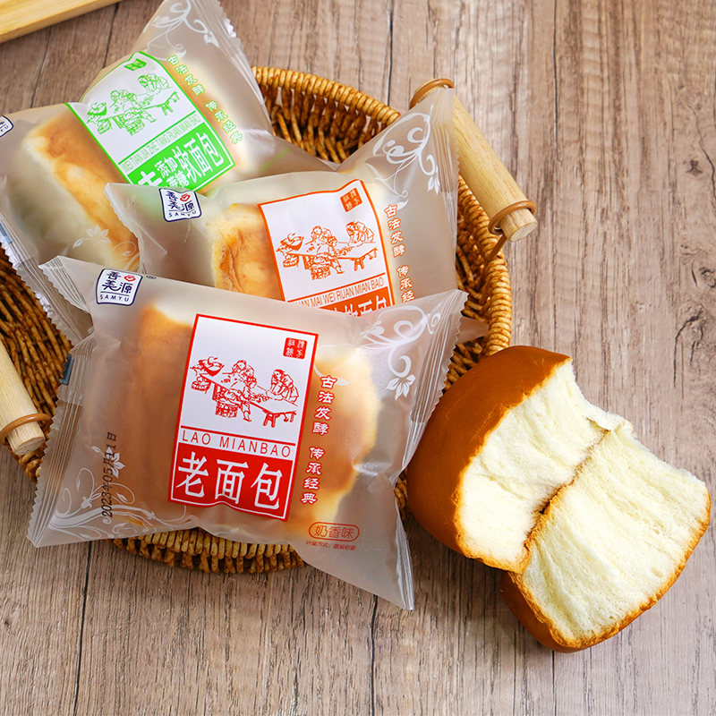 善美源老面包奶香味传统发酵面包早餐代餐营养健康美味零食食品