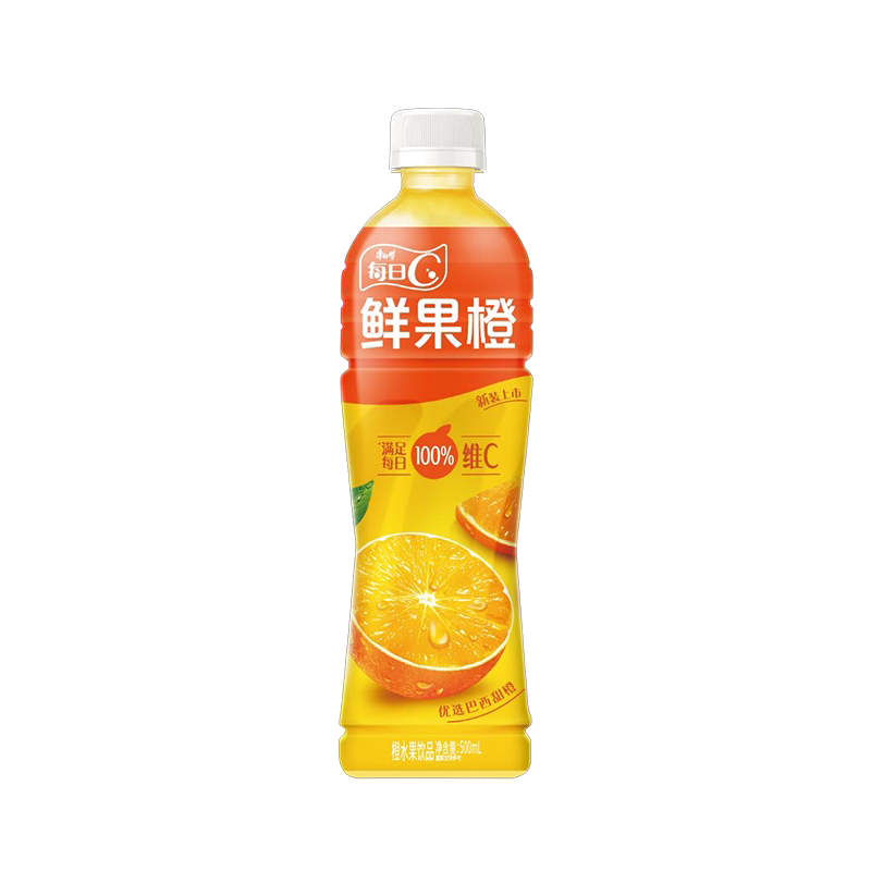 【每日C鲜果橙500ML】橙汁饮品富含维C适合日常饮用