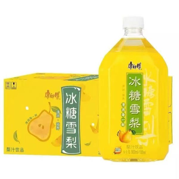 【康师傅冰糖雪梨1000ml】梨汁饮品清润滋养适合日常饮用