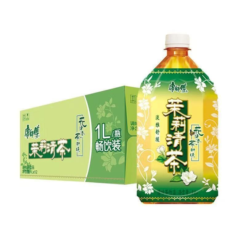 【包邮康师傅茉莉清茶1L畅饮装】茶饮料清爽解腻适合日常饮用