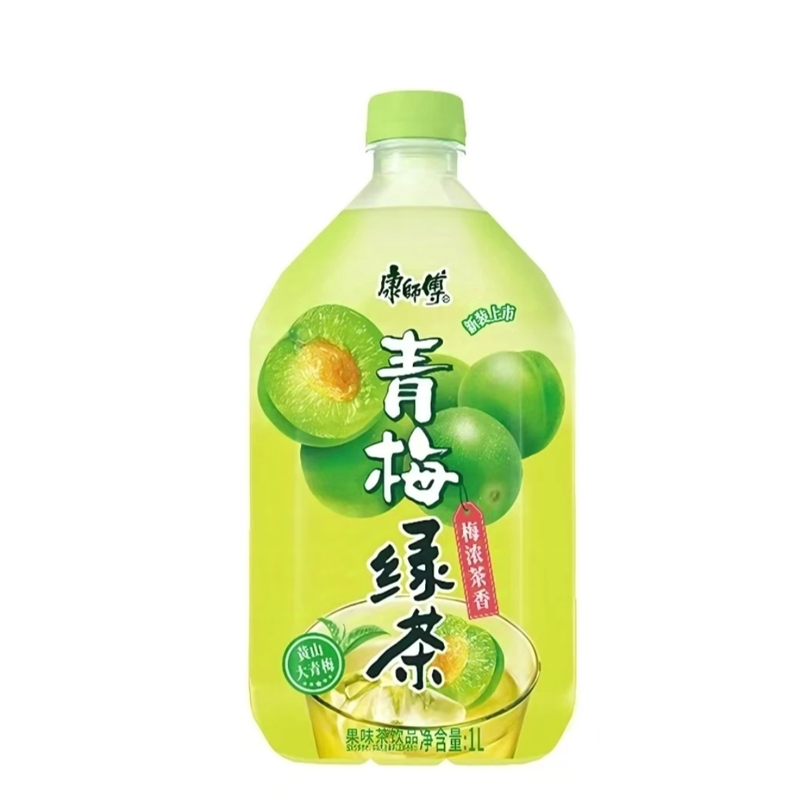 【包邮康师傅青梅绿茶1L】清凉茶饮香润清爽适合日常饮用