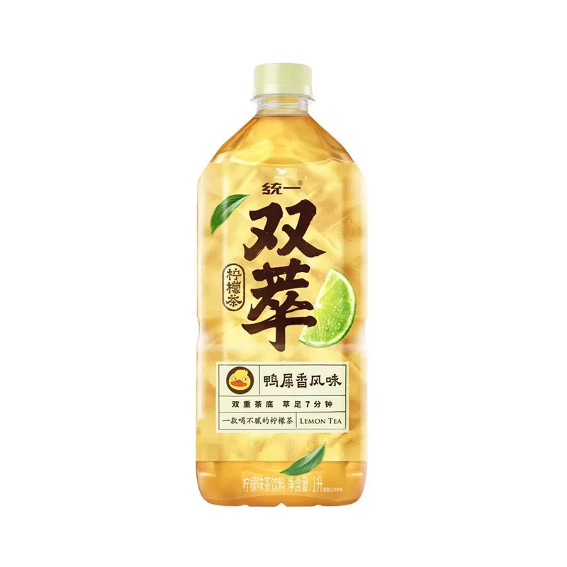 统一双萃1L 一瓶鸭屎香柠檬茶