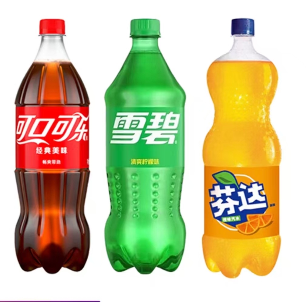 可口可乐雪碧芬达888ml 碳酸饮料经典口味清爽解渴适合聚会