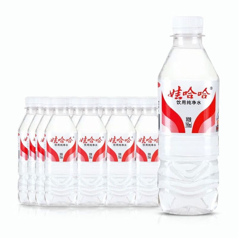 【娃哈哈饮用纯净水350ml】瓶装饮用水便携健康日常补水首选