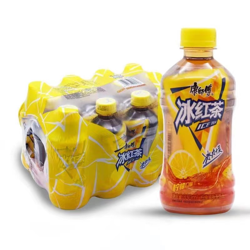 【康师傅冰红茶330ml】柠檬口味茶饮品清爽解渴适合夏日畅饮