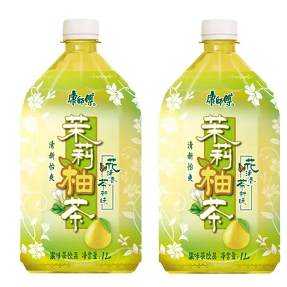 【包邮康师傅茉莉柚子茶1L】清凉茶饮香润清爽适合日常饮用