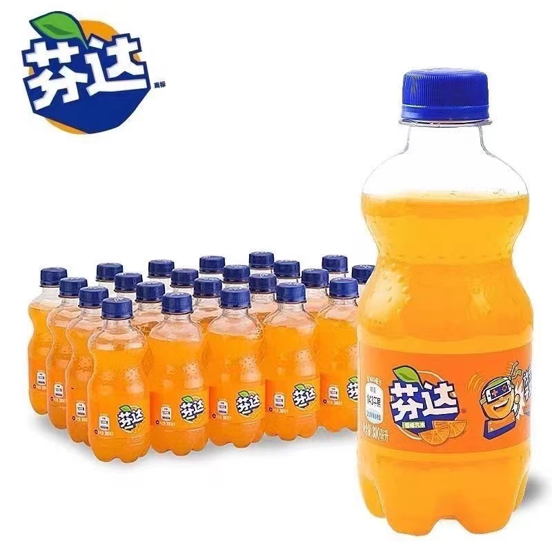 【芬达橙味汽水300ml】碳酸饮料果味清爽解渴适合聚会畅饮